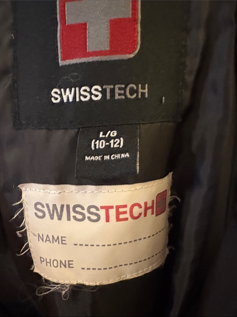 Swiss Tech Black Kids Snow Bib Overalls size youth 10/12 - Picture 2 of 5